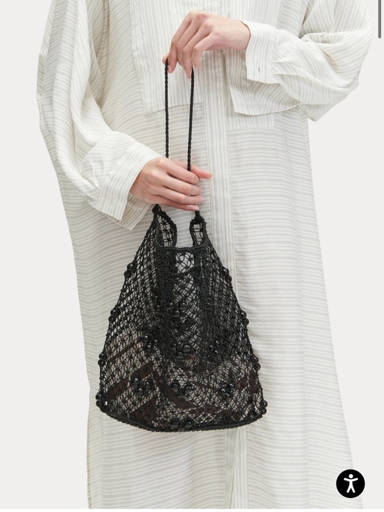 Rachel Comey Handbags - Rachel Comey Black Crochet  Shoulder Bag